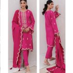 Zellbury Unstitched Embroidered Khaddar 2023 3 Piece Suit WUW23E30091